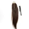 16 Inch 2x6 Raw Hair Closure – Color 4# Medium Brown, Middle Part, Transparent Lace, Double Drawn 6 Color 4 Medium Brown Human Hair Closure 2x6 Middle Part Closure
