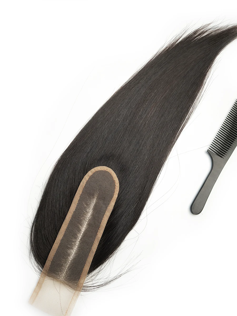 2x6 Raw Hair Closure Middle Part