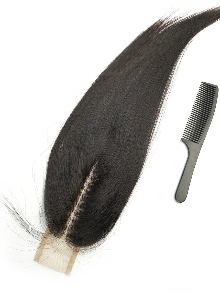 16 Inch 2x6 Raw Hair Closure – Middle Part, Transparent Lace, Double Drawn, Natural Color, 100% Virgin Human Hair 1 2x6 raw hair closure 16 inch