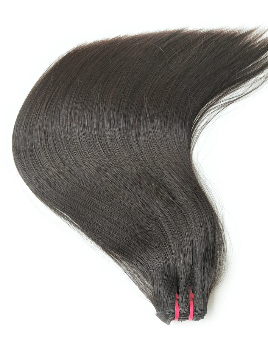 Raw Hair Bundles Supper Double Drawn Natural Color 3 Raw Hair Bundle Double Drawn Hair