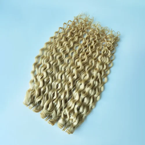 Peruvian Virgin Hair Weave Blonde Water Wave Bundle 6 blonde water wave bundles