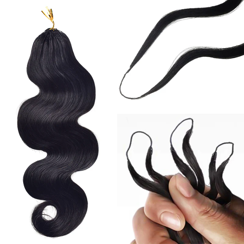 Human Hair Crochet Extensions - Premium Remy Hair Body Wave 1 human hair crochet extensions body wave