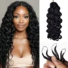 Human Curly Crochet Hair Extensions - Premium Remy Hair Italy Curl 8 human curly crochet hair