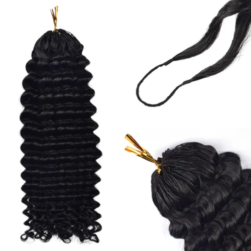 Crochet Human Hair Extensions Deep Wave