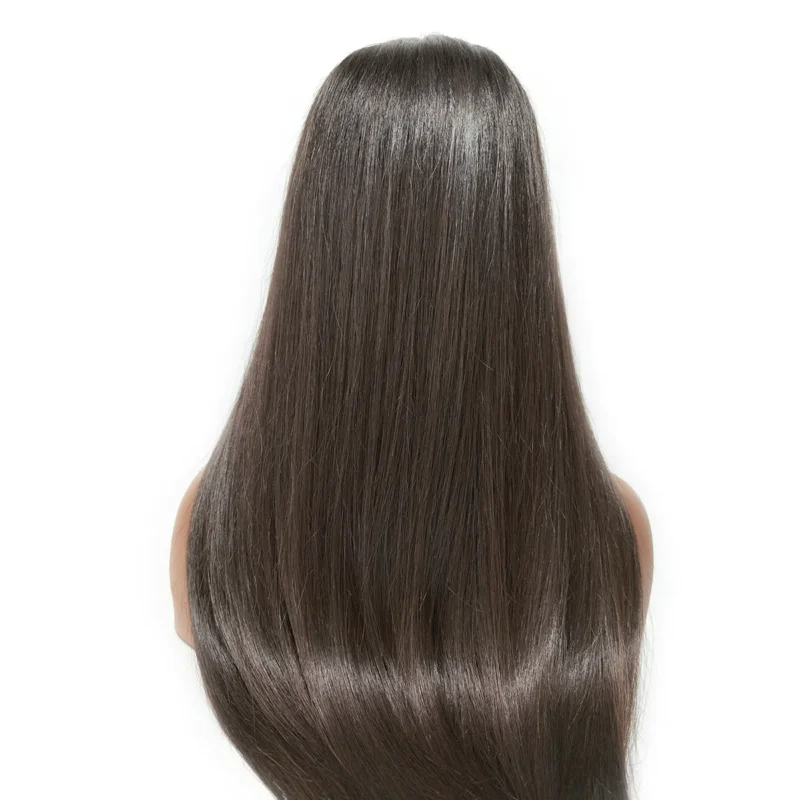 straight raw human hair 6x6 hd lace closure wig