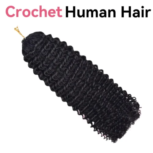Kinky Curly Crochet Human Hair Extensions
