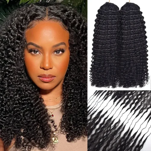 Kinky Curly Crochet Human Hair Extensions
