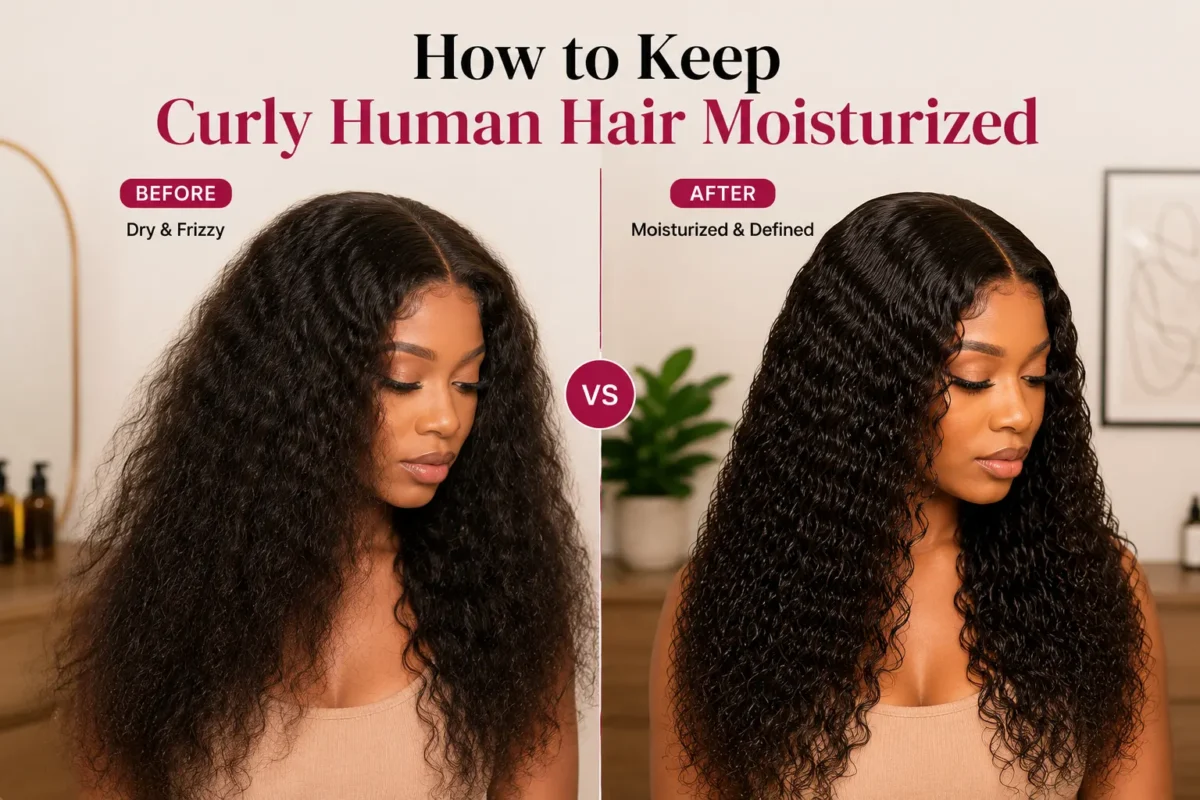 how to keep curly human hair moisturized