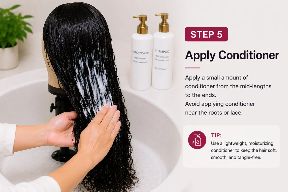 step 5 apply conditioner