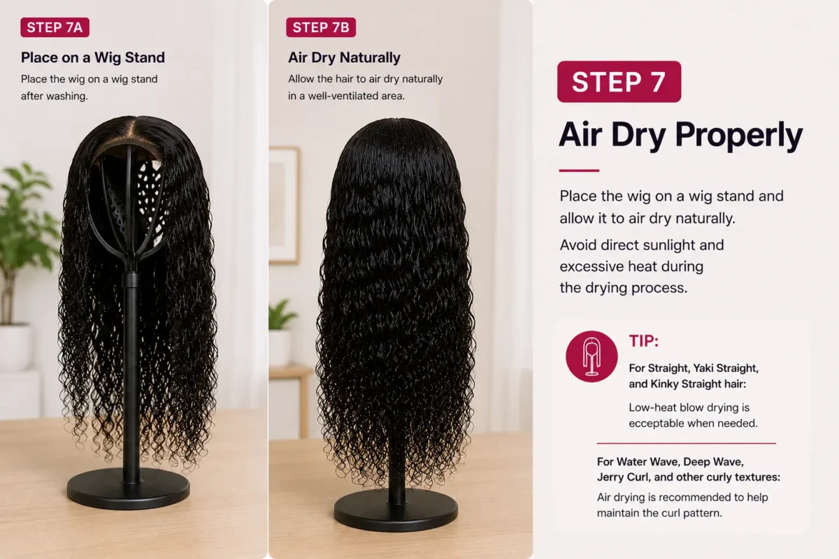 are dry wigs properly