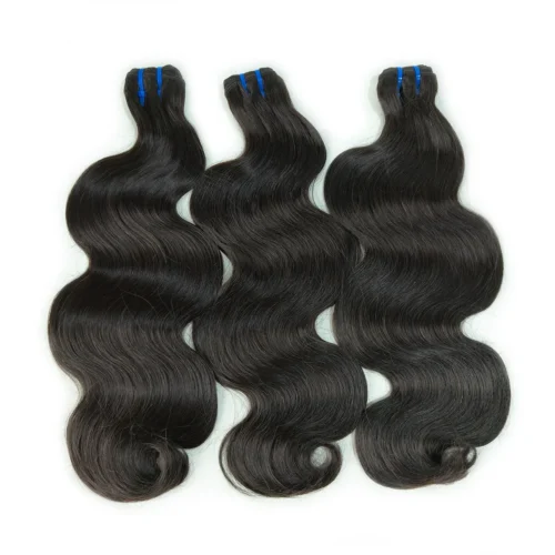 Double Drawn Remy Body Wave Hair Bundles | Natural Color 8 Double Drawn Remy Body Wave Hair