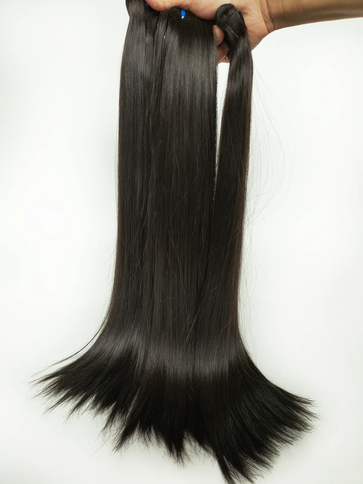 Premium Double Drawn Remy Straight Hair Extensions – 100% Human Hair Natural Color 3 Double Drawn Remy Straight Hair Weave