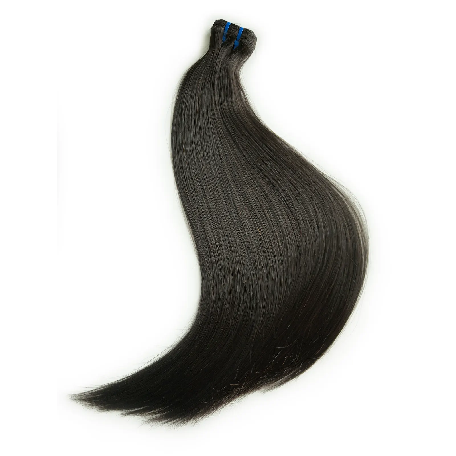 Premium Double Drawn Remy Straight Hair Extensions – 100% Human Hair Natural Color 1 Double Drawn Remy Straight Hair